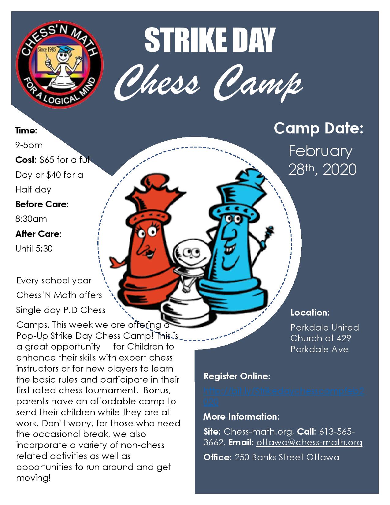 Strike Day Chess Camp 2020