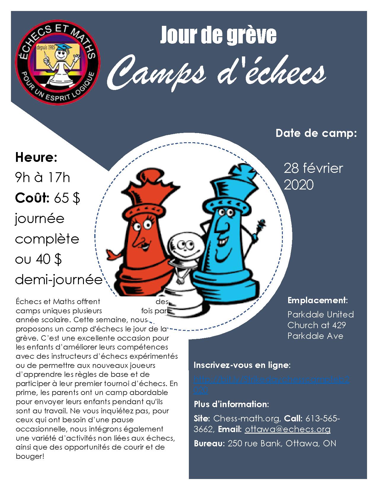 Strike Day Chess Camp 2020 FR