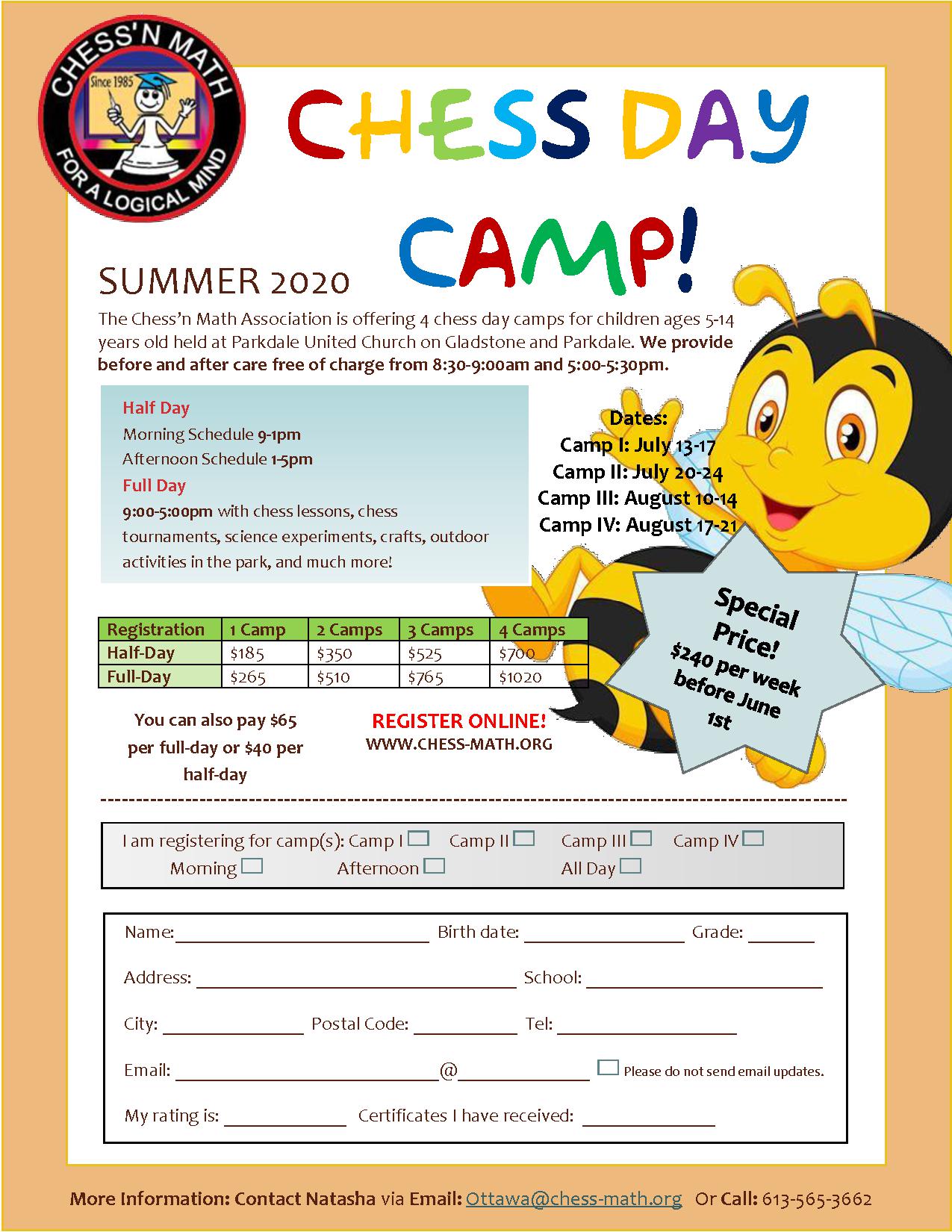 Summer Chess Camp 2020